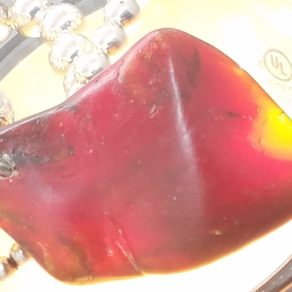 VNTG OLD PAWN AMBER & STERLING NECKLACE - Picture 7 of 8